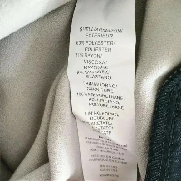 Kensie Color Block Vegan Leather Trim Dress - Picture 6 of 7